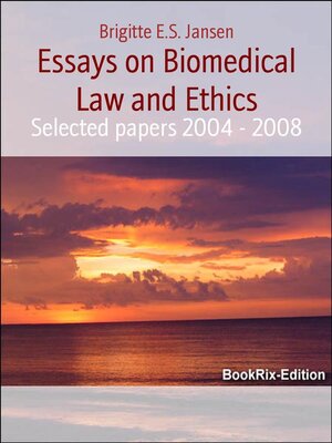 cover image of Essays on Biomedical Law and Ethics